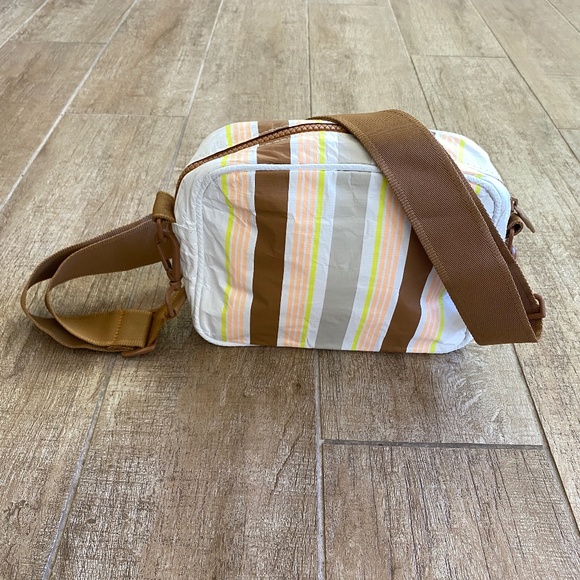 Aloha Collection Le Tour Crossbody in Nice Stripes Toffee - Picture 1 of 6